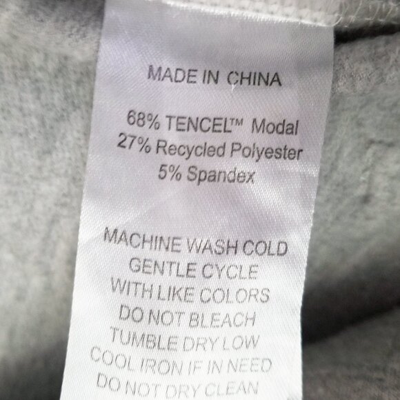 Quince SuperSoft Fleece Cropped Wide Leg Pants M Heather Gray Lounge Cozy Comfy - Picture 11 of 16